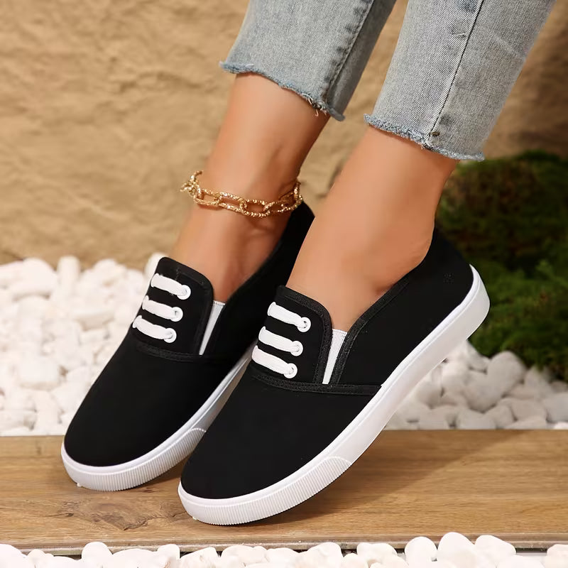 KAREN™ | Mocasines Urbanos de Lona con Cordones