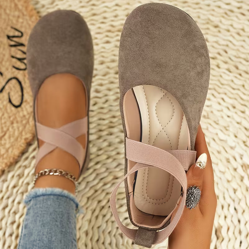 PILAR™ | mocasines cómodos con tiras elásticas cruzadas