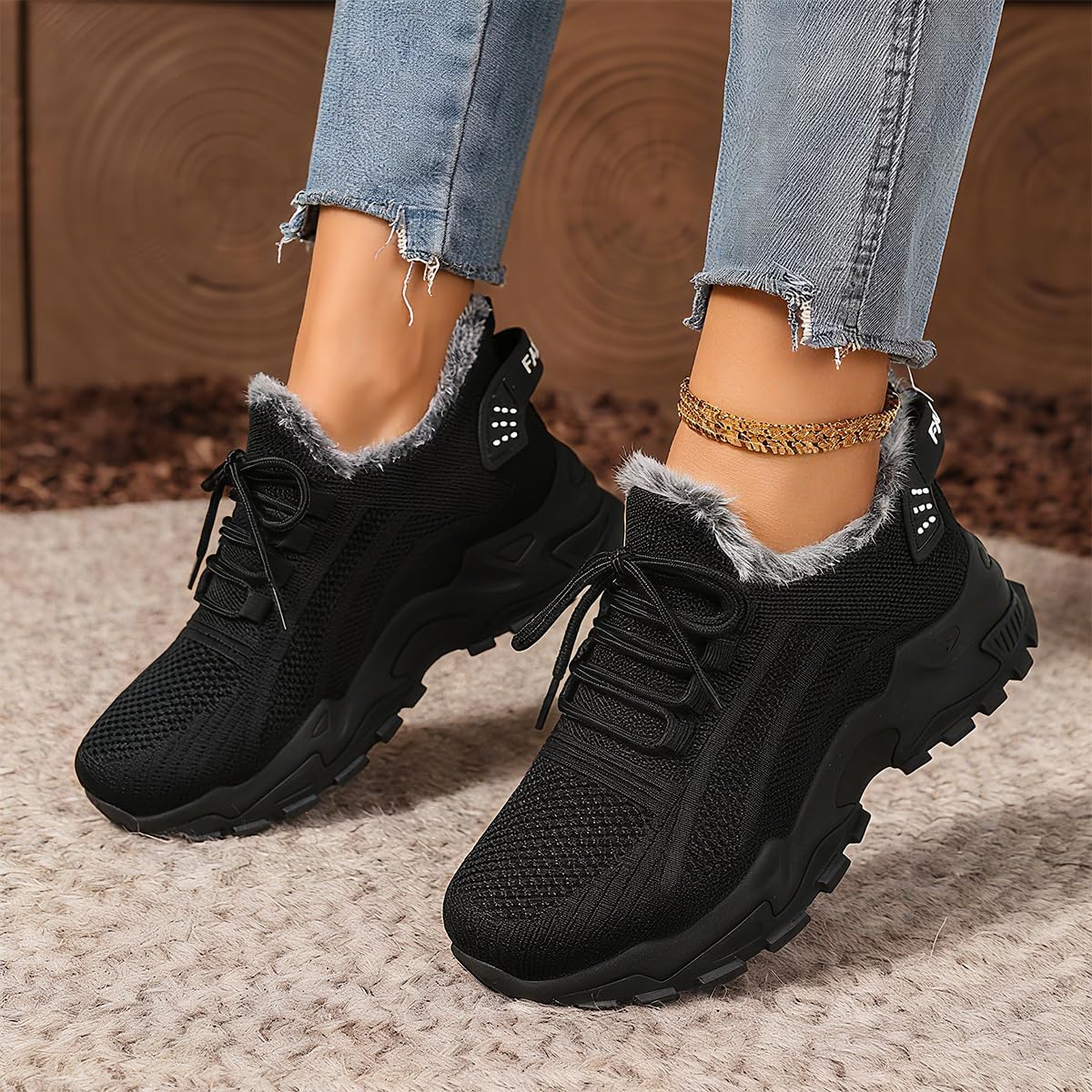 AGUSTINA™ zapatillas abrigadas y antideslizantes con diseño cómodo