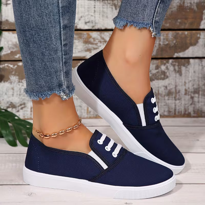 KAREN™ | Mocasines Urbanos de Lona con Cordones