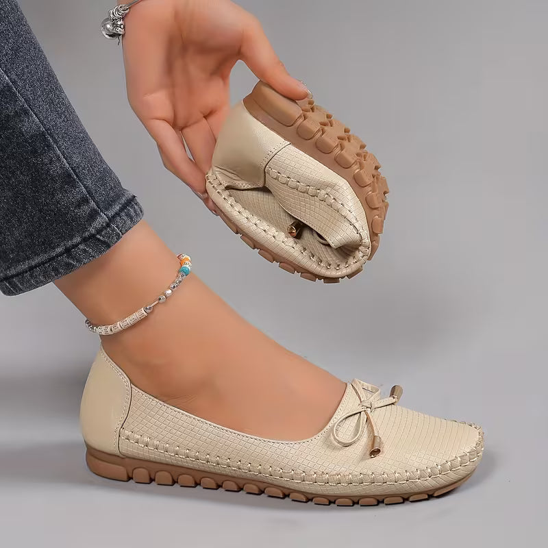 NATALIA™ | mocasines casuales flexibles con moño