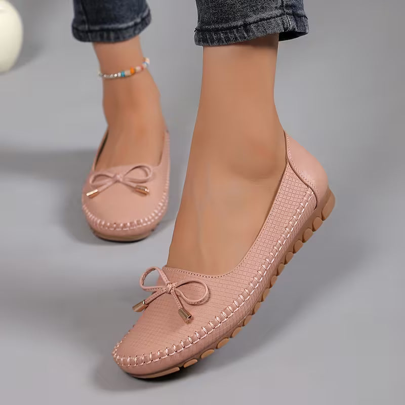 NATALIA™ | mocasines casuales flexibles con moño